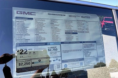 2026 GMC Acadia Elevation