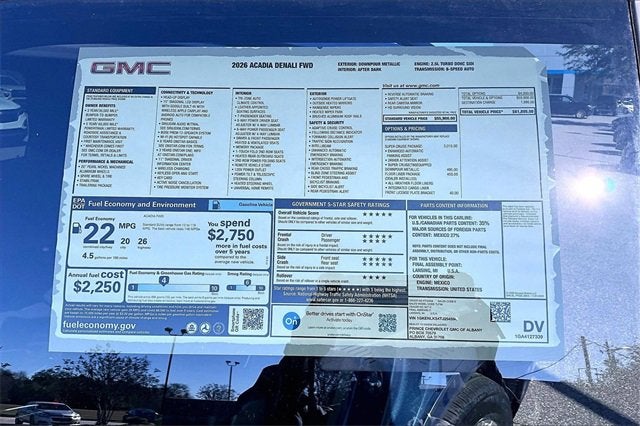 2026 GMC Acadia Denali