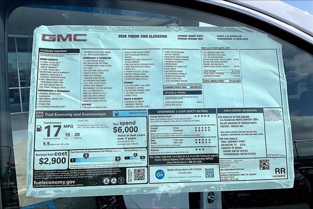 2026 GMC Yukon Elevation