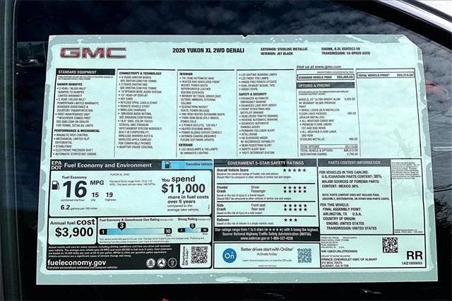 2026 GMC Yukon XL Denali