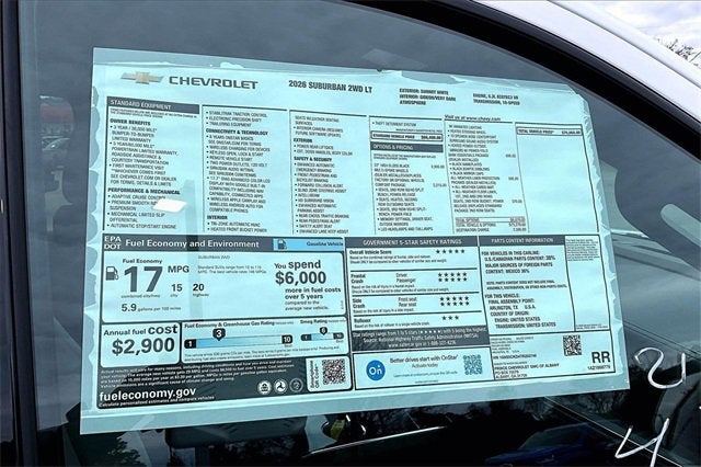 2026 Chevrolet Suburban LT